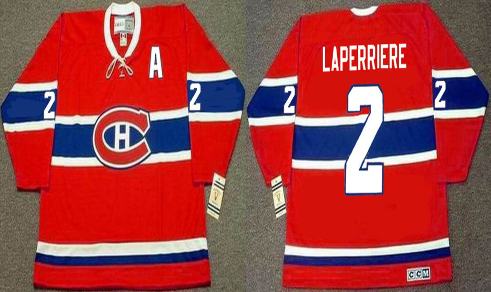 2019 Men Montreal Canadiens #2 Laperriere Red CCM NHL jerseys->montreal canadiens->NHL Jersey
